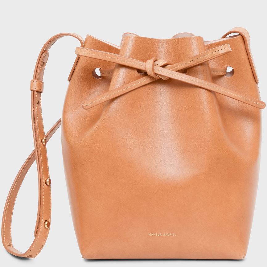 Women\'s Mansur Gavriel Mini Bucket Bags Light Brown | AU 8741VF